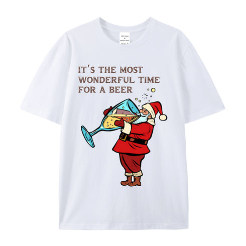 Unisex Christmas Theme Cotton T-Shirt